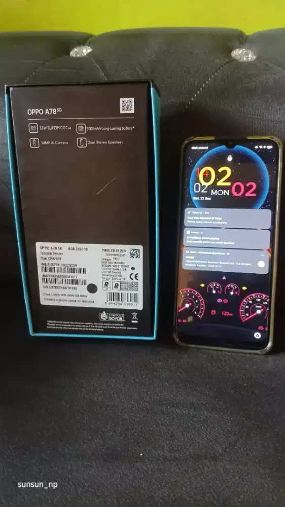 oppo a78 5G  ram 8/258 fullset