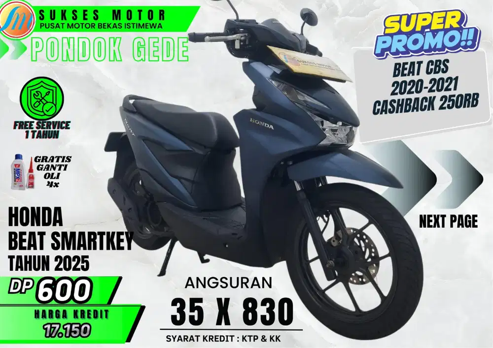 PROMO BEAT SMARTKEY TH 2025 DP SEJUTAAN SIKAT PROMO AKHIR TAHUN