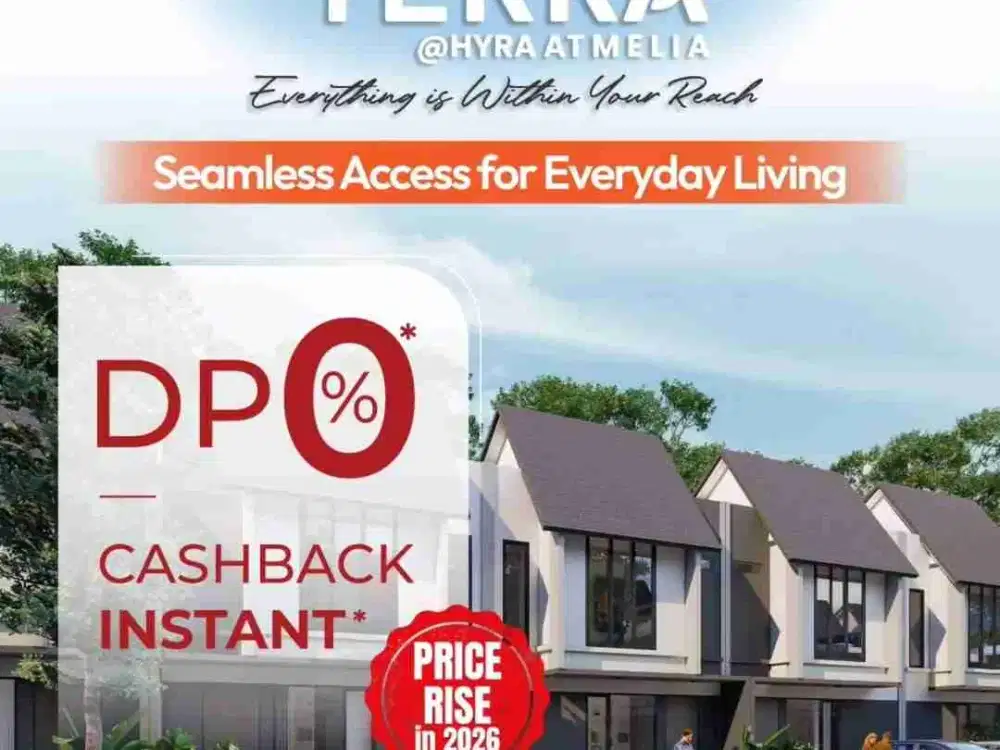 Tipe TERRA Cluster Hyra At Melia Graha Raya Rumah 2 Lantai Lokasi Strategis