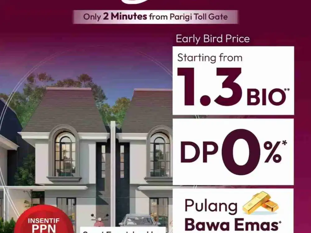 Tipe LEXY Cluster Kiwi Ext Graha Raya Bintaro