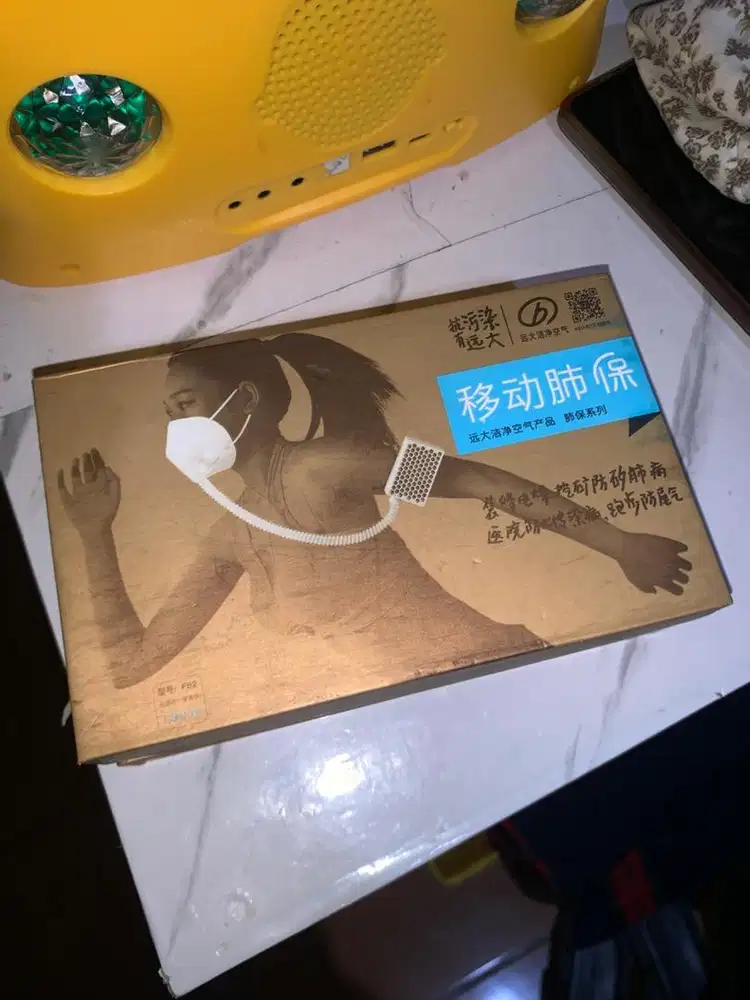 Broad Air Pro Mask - Masker Hepa Filter Respirator (Portable purifier)