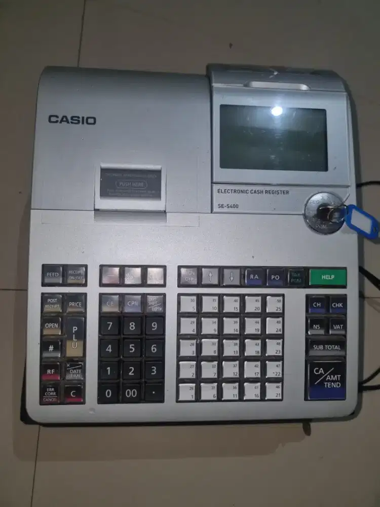 Mesin Kasir CASIO SE-S400 Bekas Rasa Baru | Normal | Jarang Dipakai