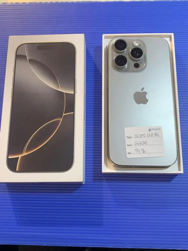 IPHONE 16 PRO 128GB BEACUKAI TERDAFTAR
