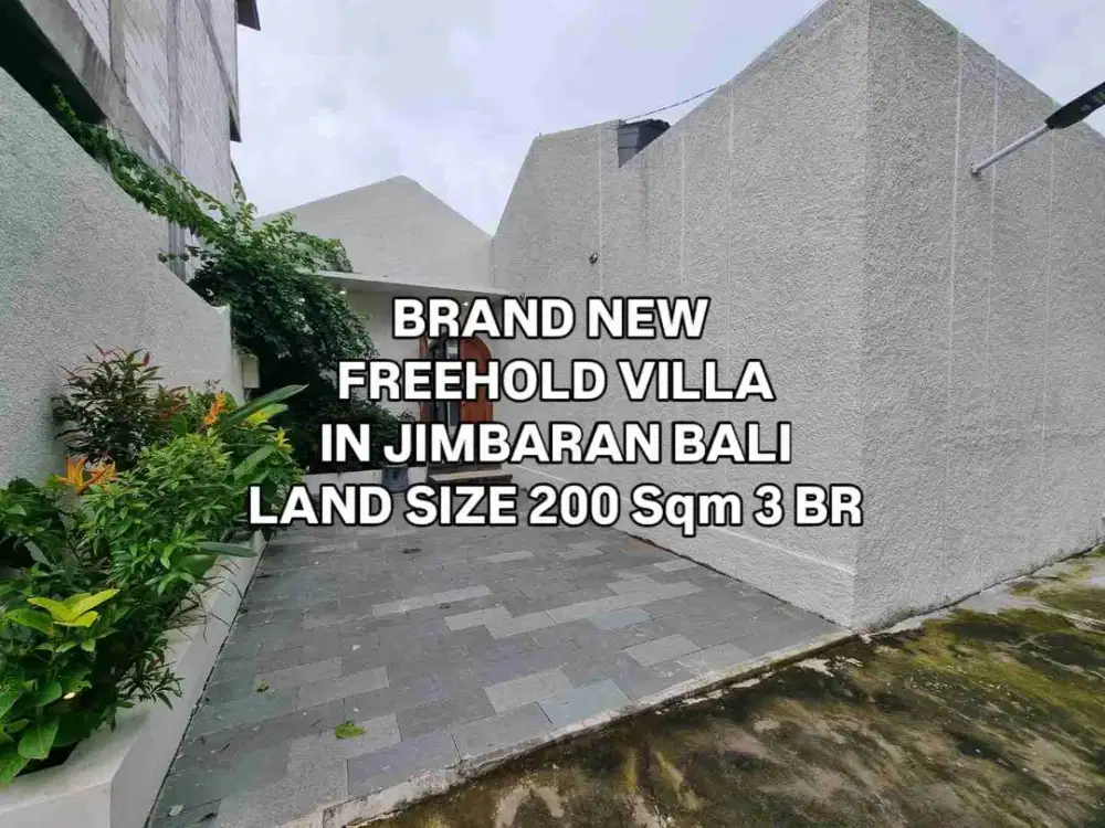 Brand New Villa Di Dekat Taman Rama Puri Gading Jimbaran Bali