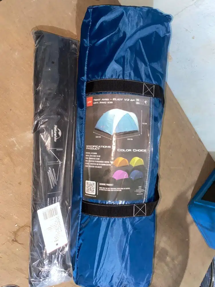 Dijual tenda 4 orang, flysheet dan tiang flysheet