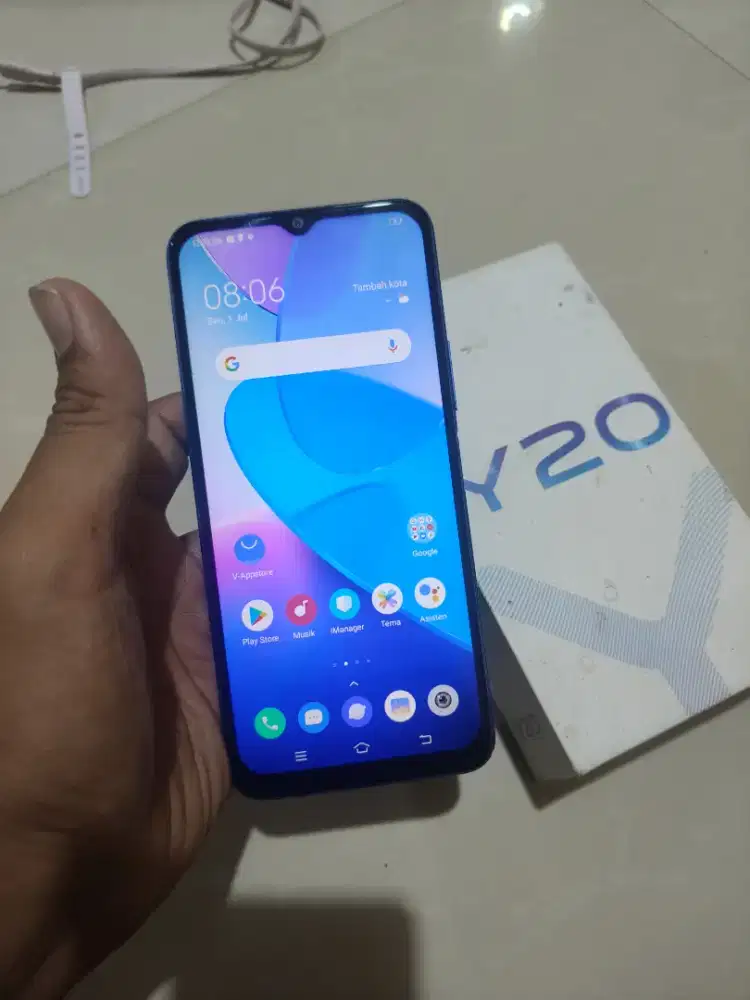 Vivo y20 64gb blue fulset