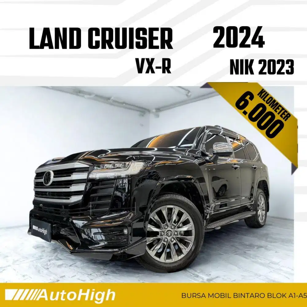 DP10% [Km6.000] Land Cruiser VXR 2023 Black / GR Reg 2024 #AUTOHIGH