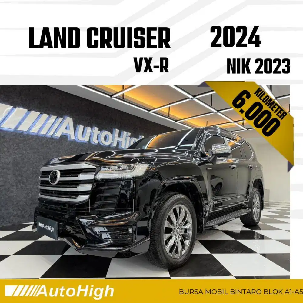 DP10% [Km6.000] Land Cruiser VXR 2023 Black / GR Reg 2025 #AUTOHIGH