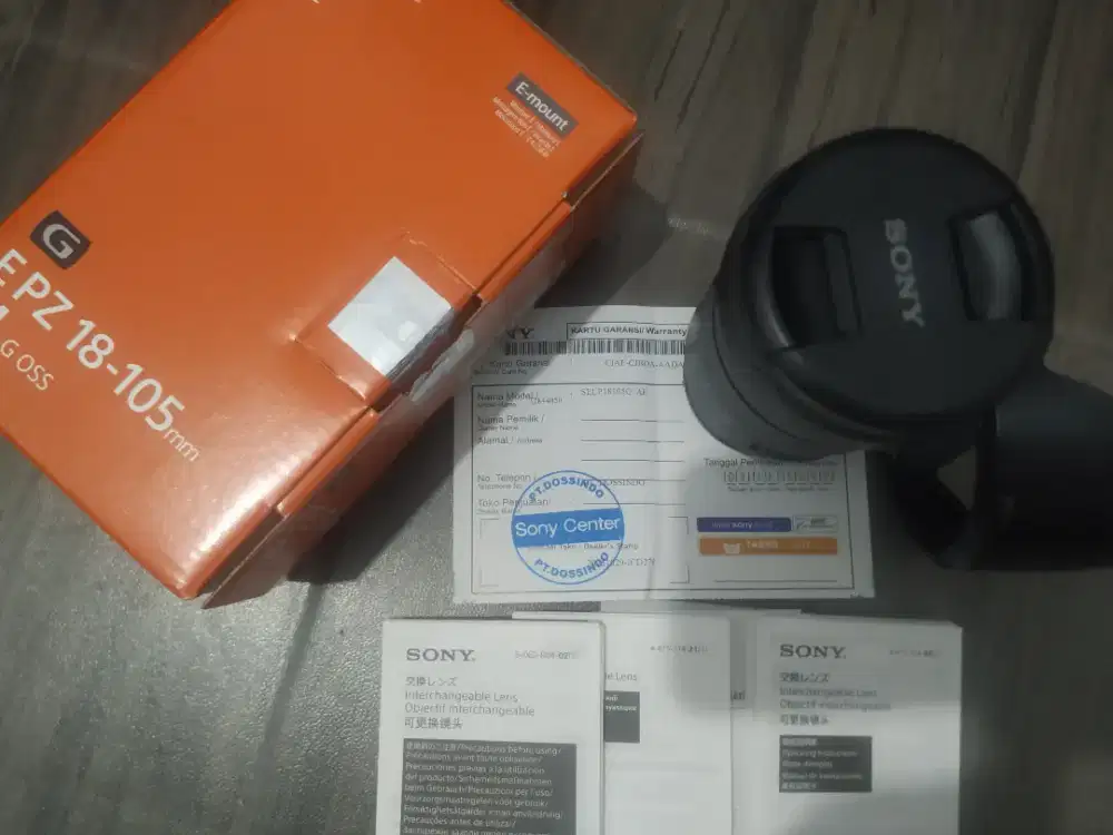 Lensa sony G 18-105 oss