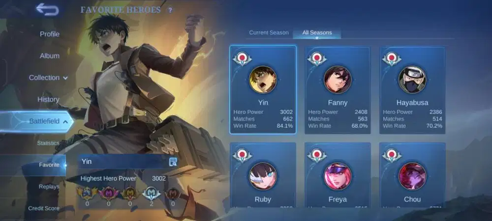 WTS Akun mobile legends