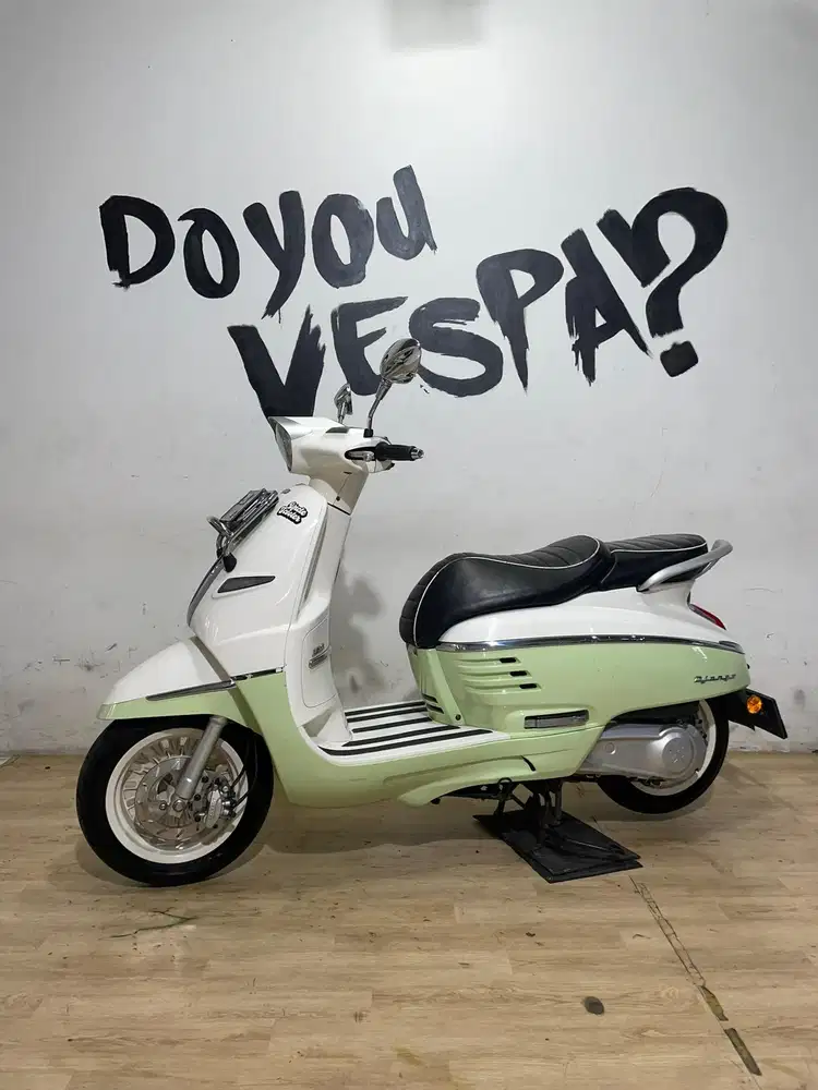 Peugeot Django Evasion 150cc Warna Putih Hijau Tahun 2015