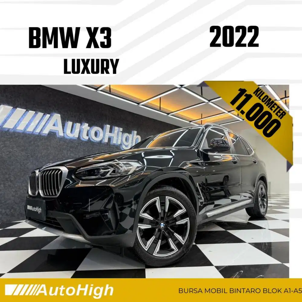 DP10% [Km11.000] X3 Luxury 2022 Black / M-Sport Reg 2023 #AUTOHIGH