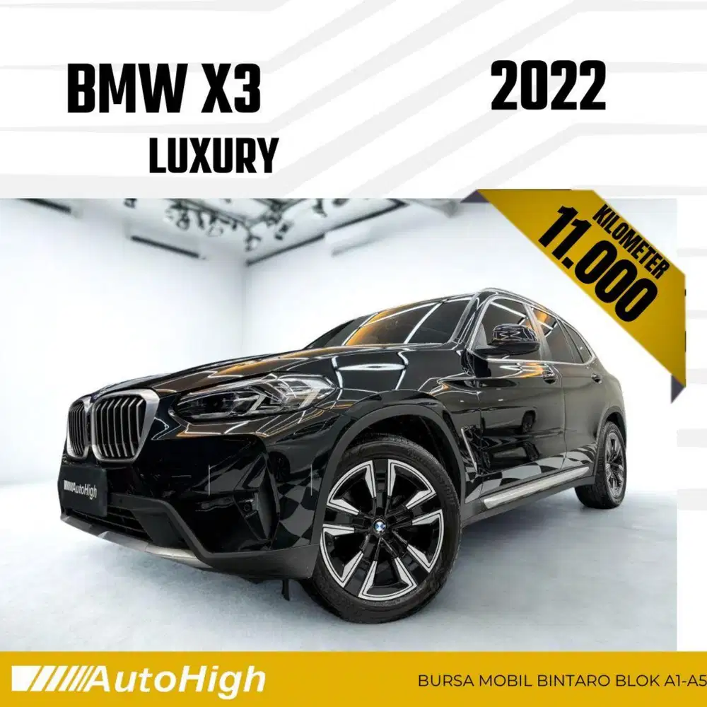 DP10% [Km11.000] X3 Luxury 2022 Black / M-Sport Reg 2023 #AUTOHIGH