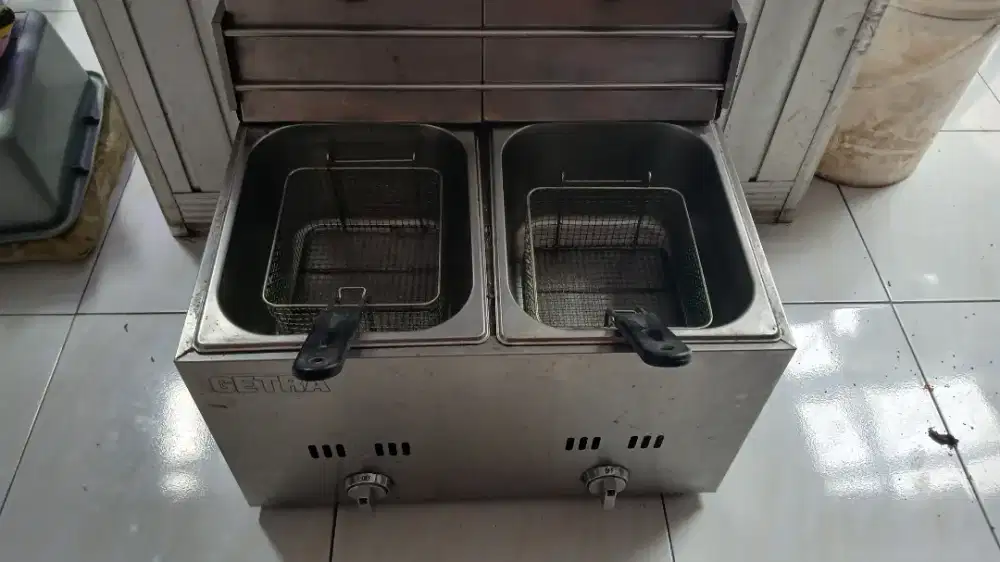 Deep Fryer Getra 2 wajan plus saringan