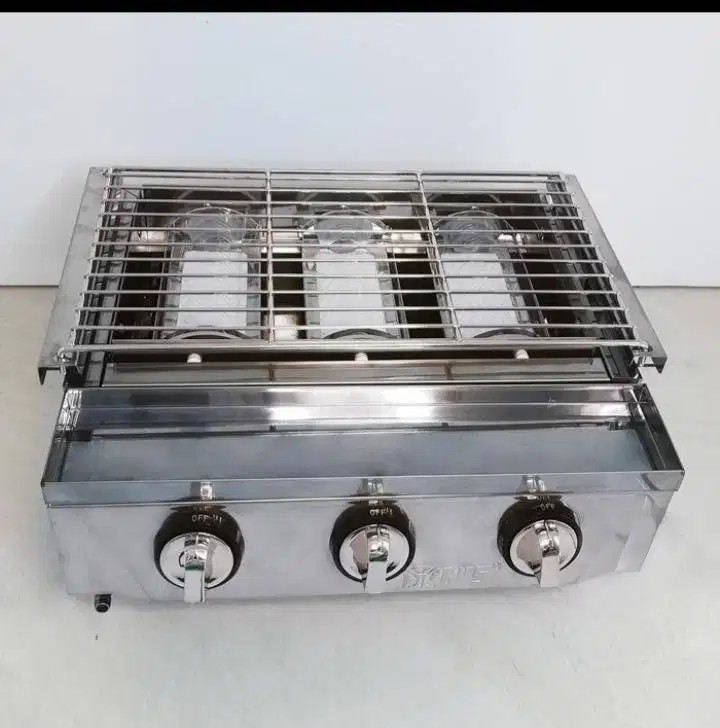 KOMPOR PANGGANG 3 TUNGKU STAINLESS STEEL NI SS 3BPG