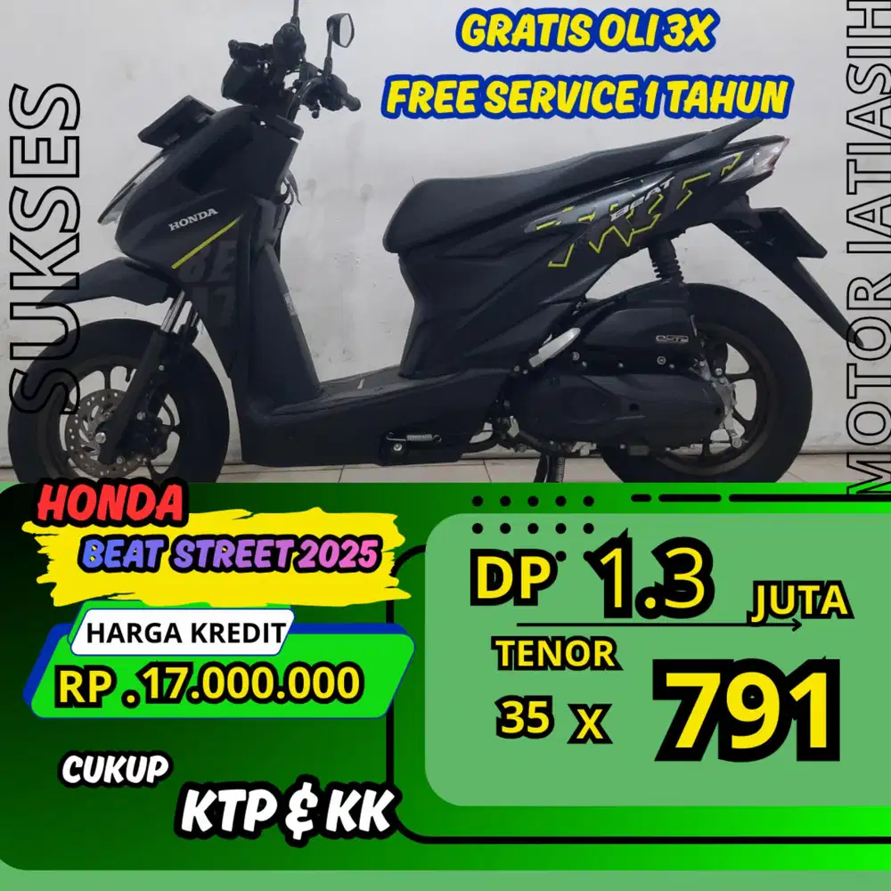 PROMO DP MURAH HONDA BEAT STREET 2025 DP 1.3 JUTA BISA CASH/KREDIT