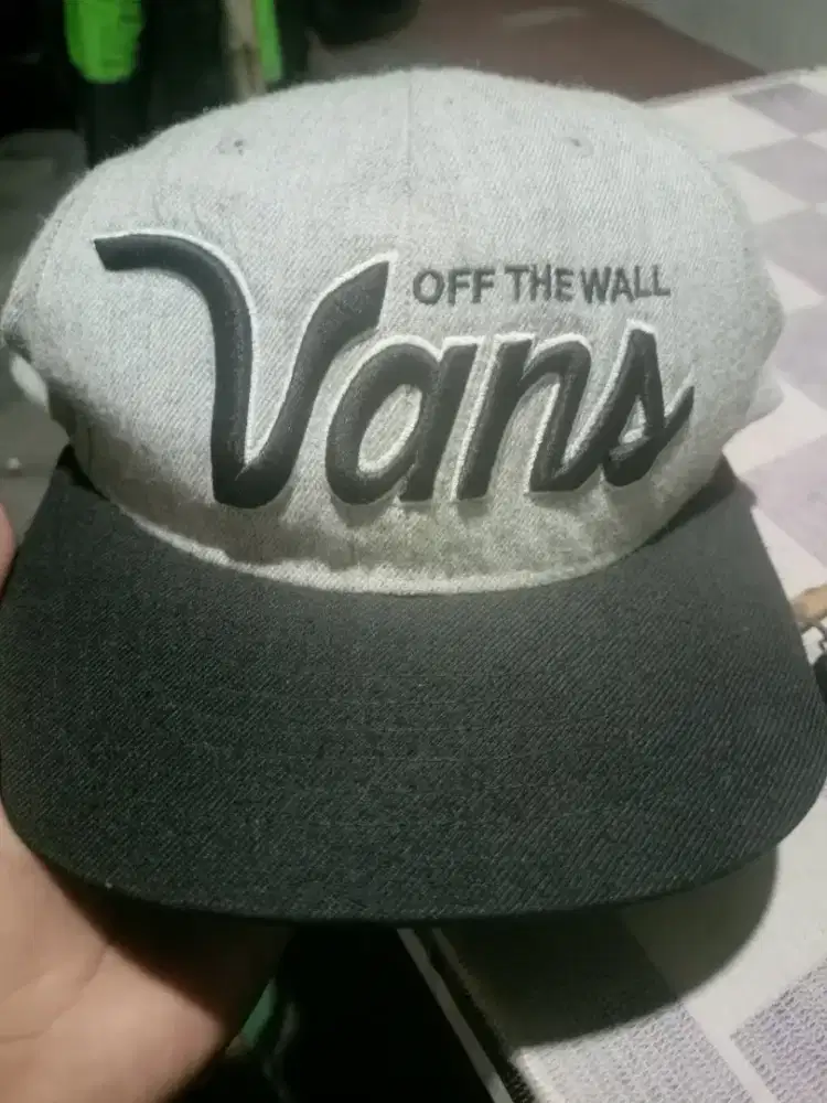 Topi Snapback VANS Grey second branded Original
