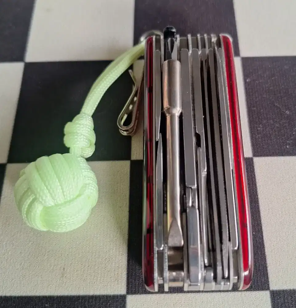 Victorinox cybertool 41 merah transparan cyber tool L pocket knive