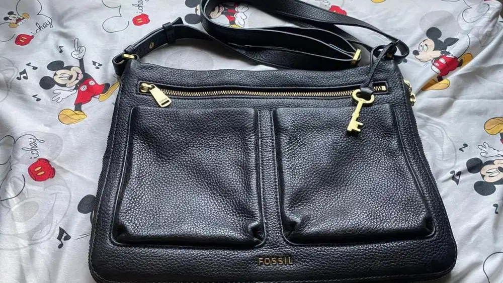 Tas Ori Fossil black crossbody