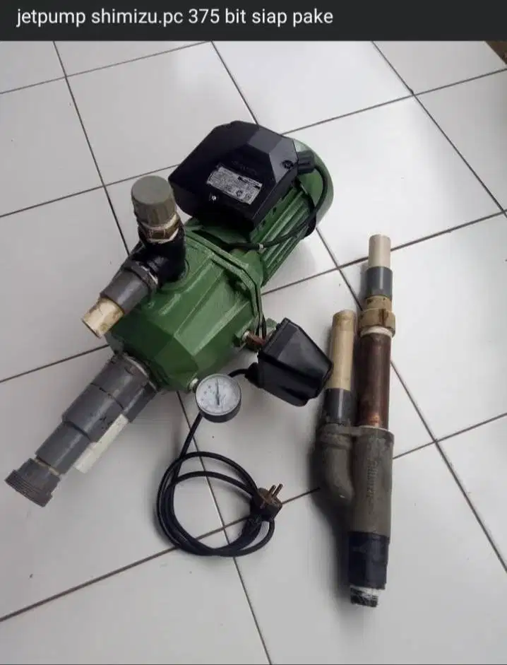 Ini adalah pompa air sumur dalam jet pump Shimizu PC-375 BIT.