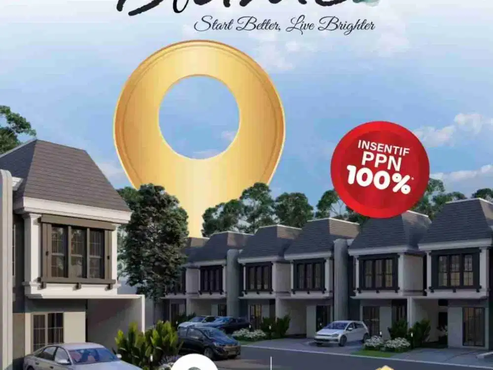 Tipe BLUME Cluster Fortune Belleza Graha Raya Rumah 2 Lantai DP 0%