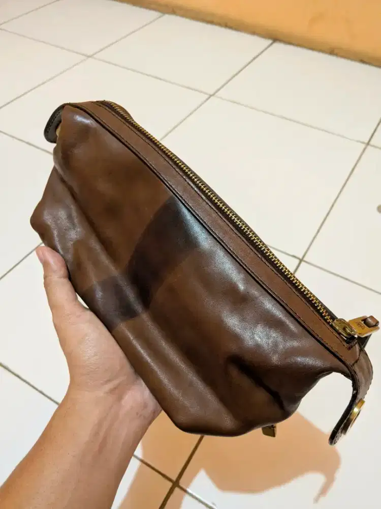 Massimo Dutti pouch leather