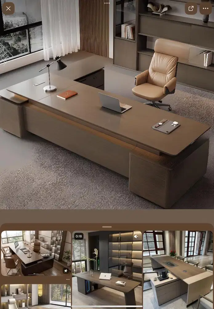 Meja direktur atau pimpinan