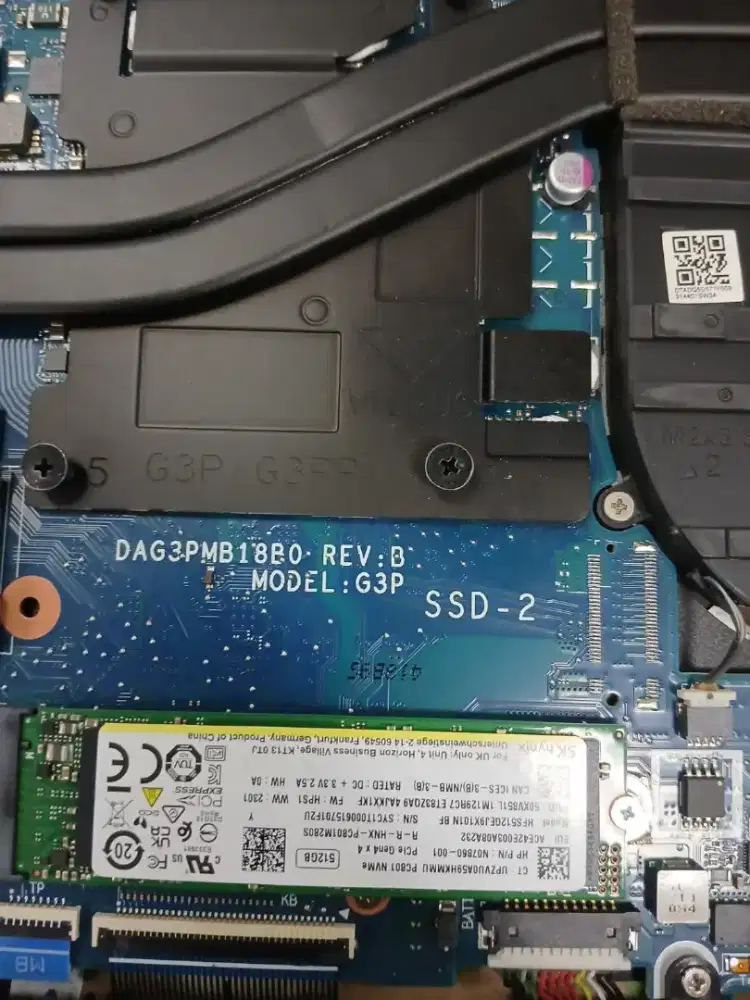 SSD NVMe 512GB PCIe Gen 4 Victus 15 nego