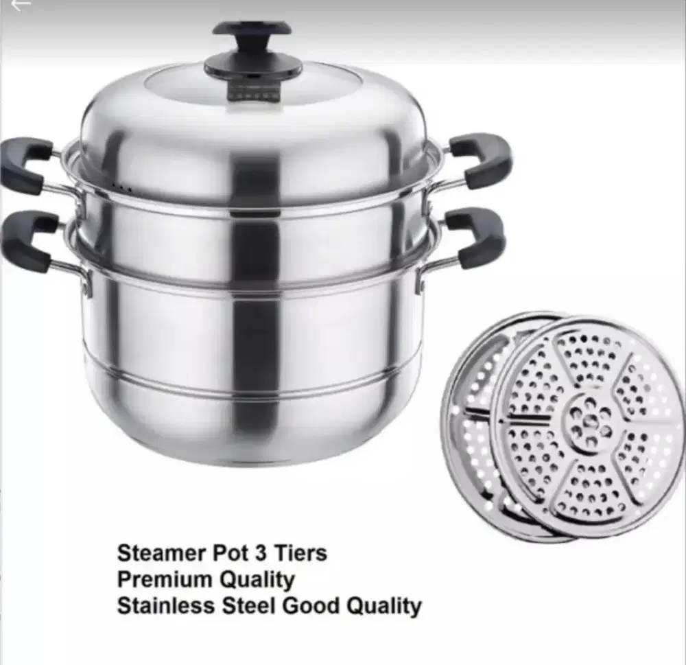 Panci Kukus 3 Susun Stainless