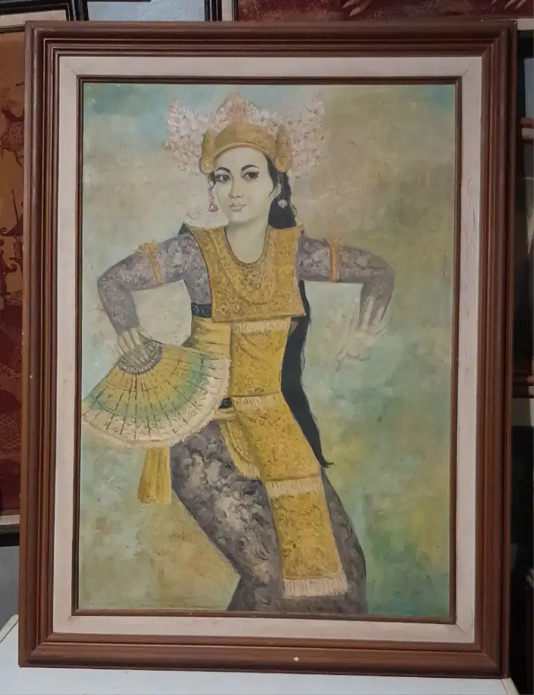 Lukisan Penari Bali ukuran besar