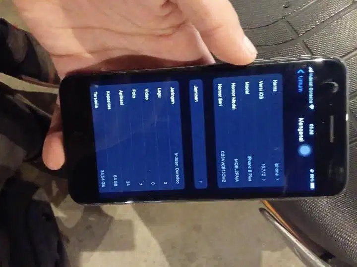 Jual Iphone 8 Plus 64gb fullset second ibox