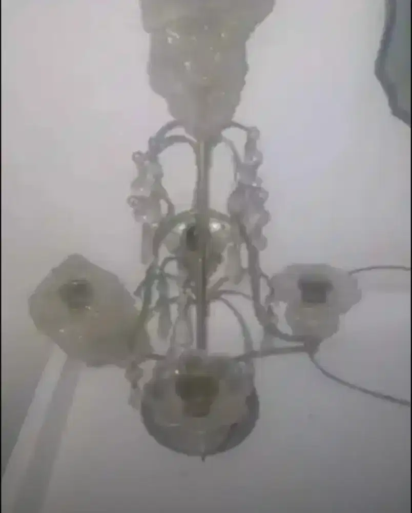 Tempat lilin kristal vintage