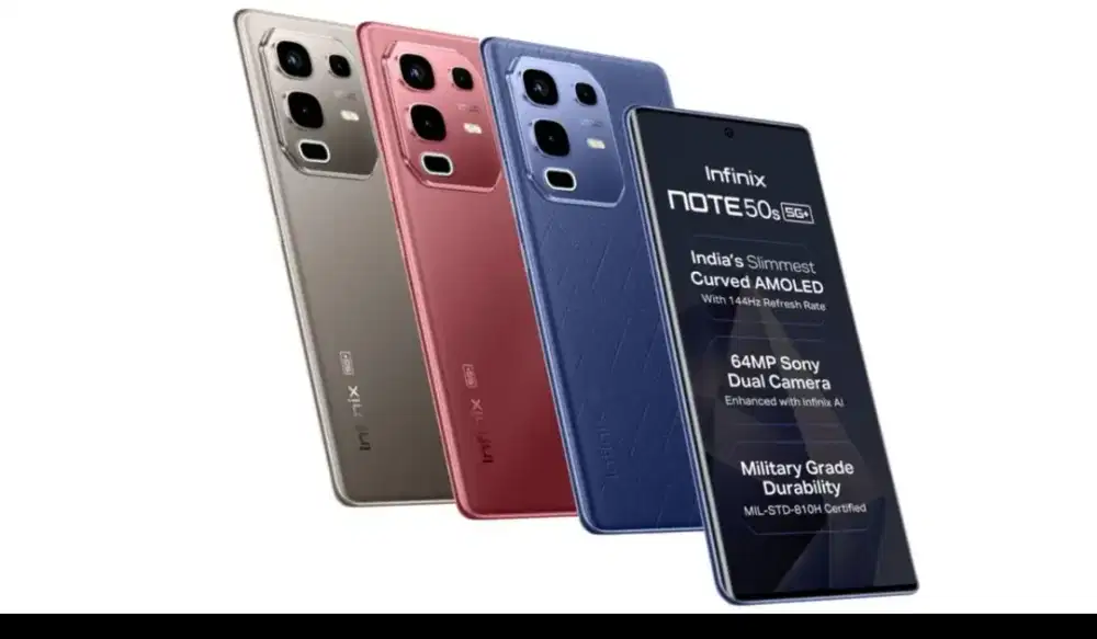 Murah new Infinix Note 50s 5G 8/256 grs resmi, bs TT