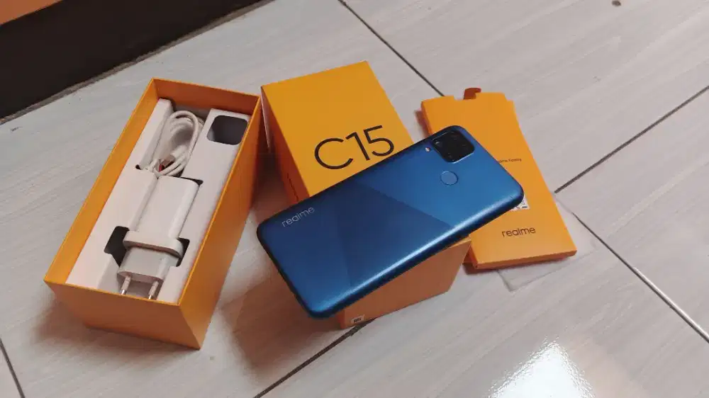 Realme C15 (full set dengan kotak)