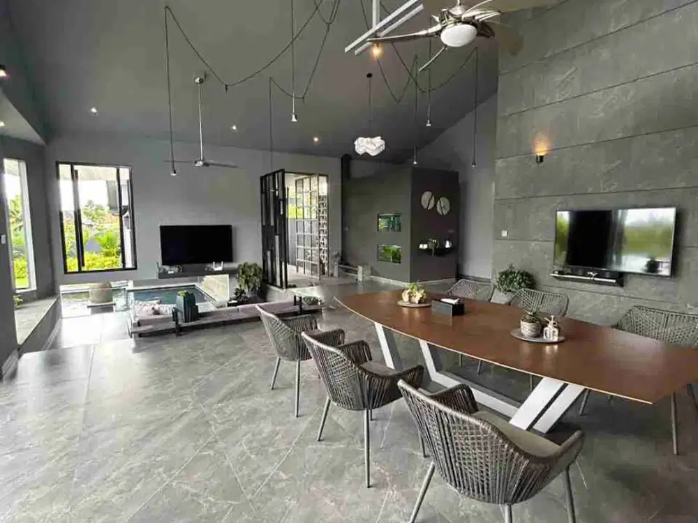 Di Jual Vila mewah cantik open space dan luas view jungle dan sawah di Ubud - Thumbnail 7
