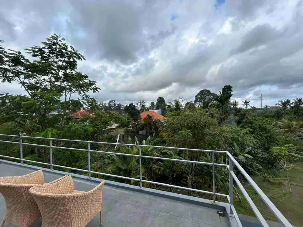 Di Jual Vila mewah cantik open space dan luas view jungle dan sawah di Ubud - Thumbnail 3