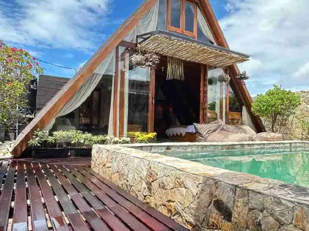 DI JUAL VILLA CANTIK FULL FURNISHED DI KEDAMPANG KEROBOKAN KUTA UTARA