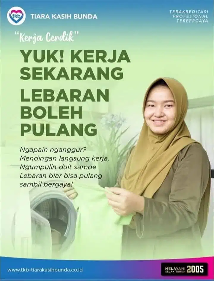 Banyak Lowongan Penempatan Langsung: Baby Sitter ART &  Perawat Lansia