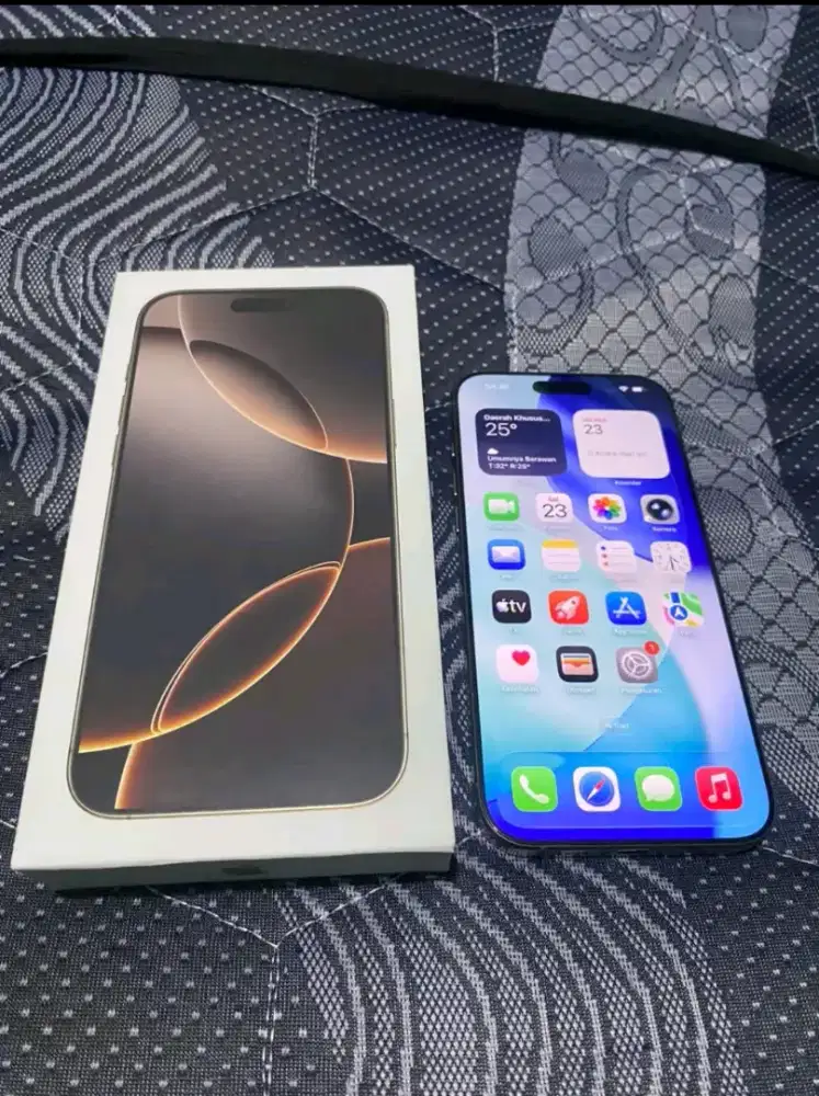 Iphone 16 promax 256 dessert titanium ex beacukai setara ibox