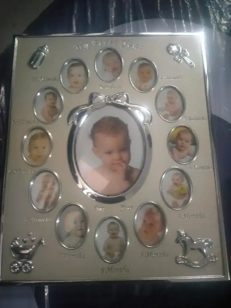 Bingkai Foto Karya Seni Anak-anak Logam Perak Tahun Pertama