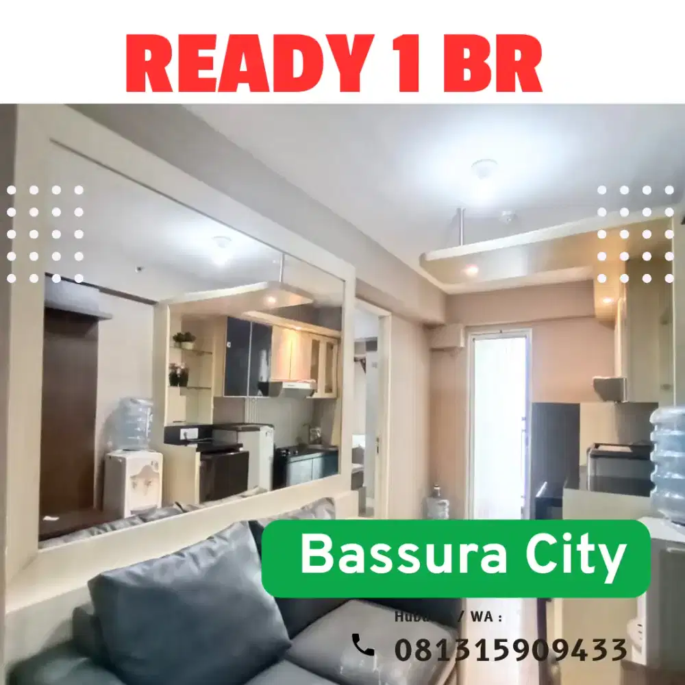 Sewakan Bulanan Tahunan 1 Bedroom Apartemen Bassura City Free IPL