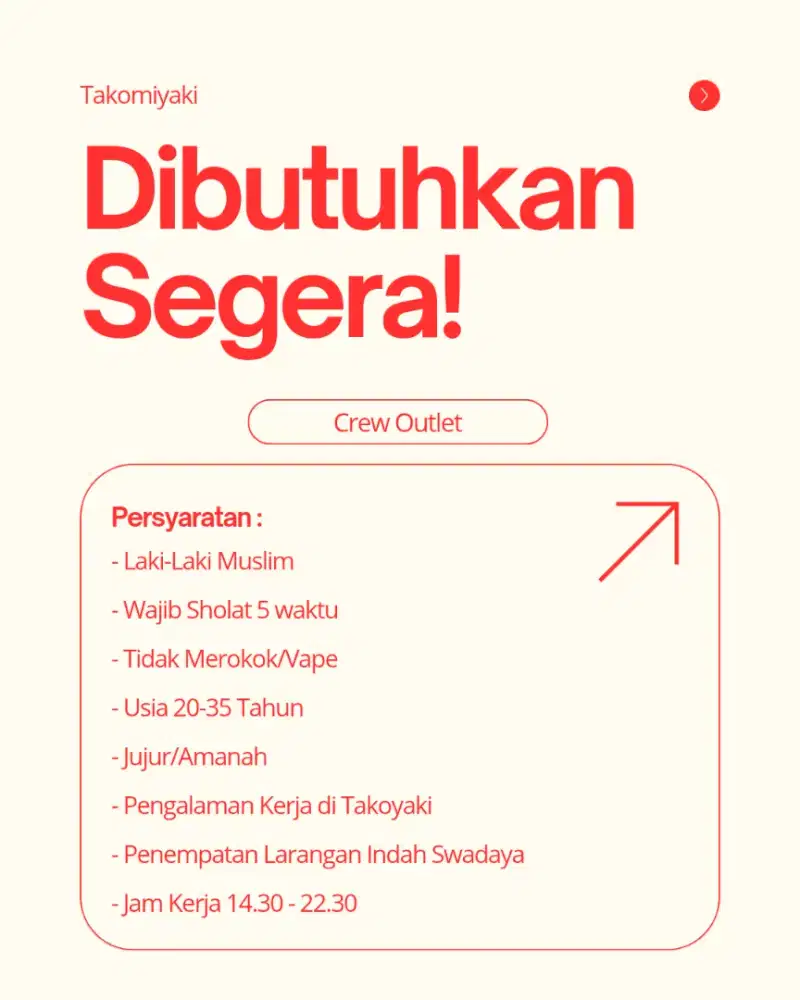 Lowongan Kerja Laki-Laki - Takoyaki