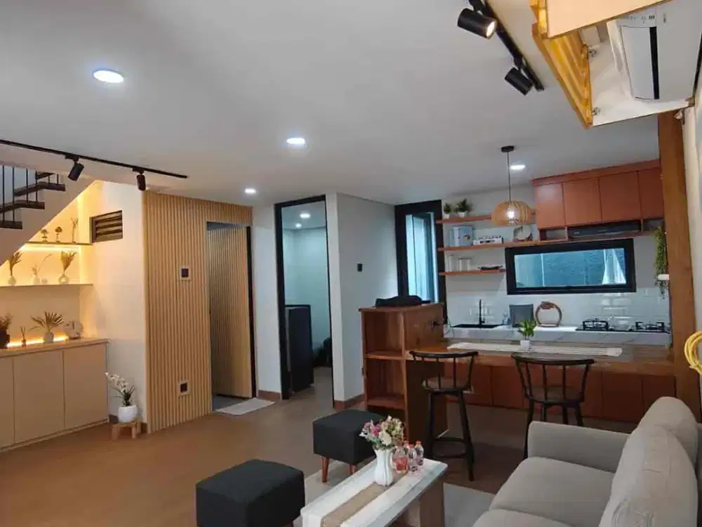 Rumah 2 Lantai Di Bojongsari Semi Furnished Dp 0% Bebas Biaya