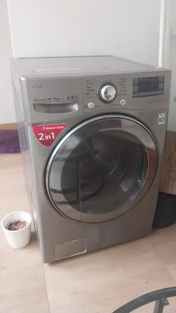 MESIN CUCI LG 14 KG TABUNG SAMPING
