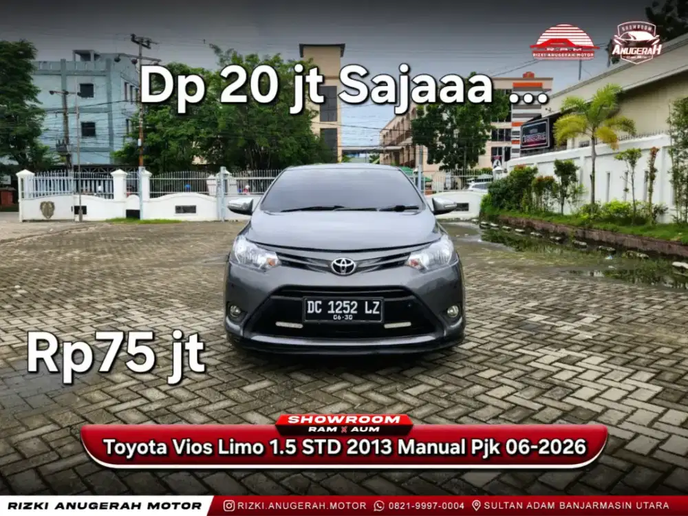 Dp 20jt Vios Limo 1.5 STD 2013 Manual Pjk 06-2026