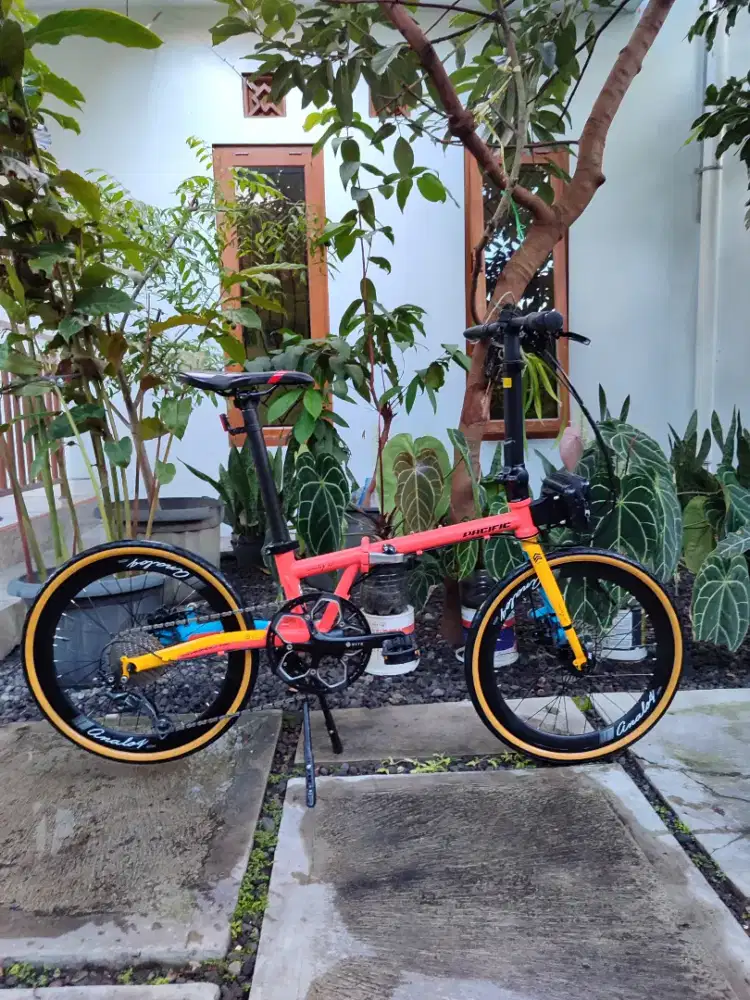 Sepeda Lipat Pacific Analog 3 chromoly ring 20 plus bekas istimewa