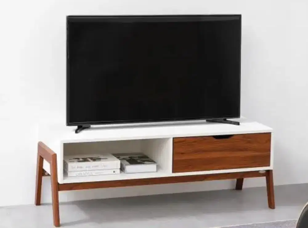 Informa -  Meja TV Velona TV Stand White/Walnut