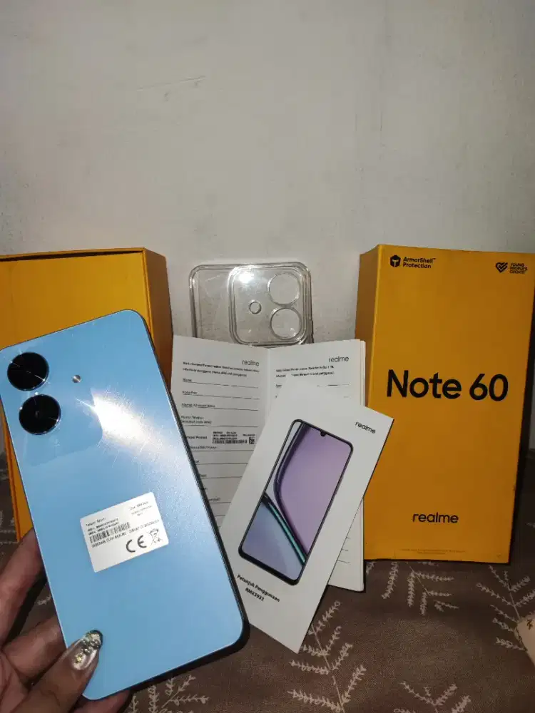 Realme note 60 8/256 fullset nominus garansi