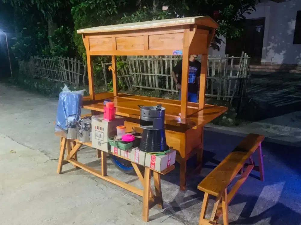 Gerobak Angkringan jg Melayani Pesanan Grobak Bakso Mie Bubur Sate dlL