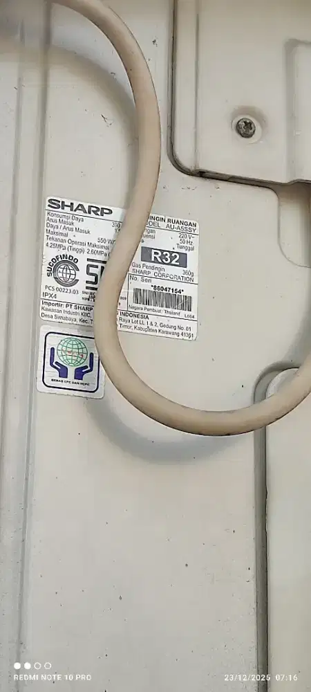 Dijual AC bekas masih bagus